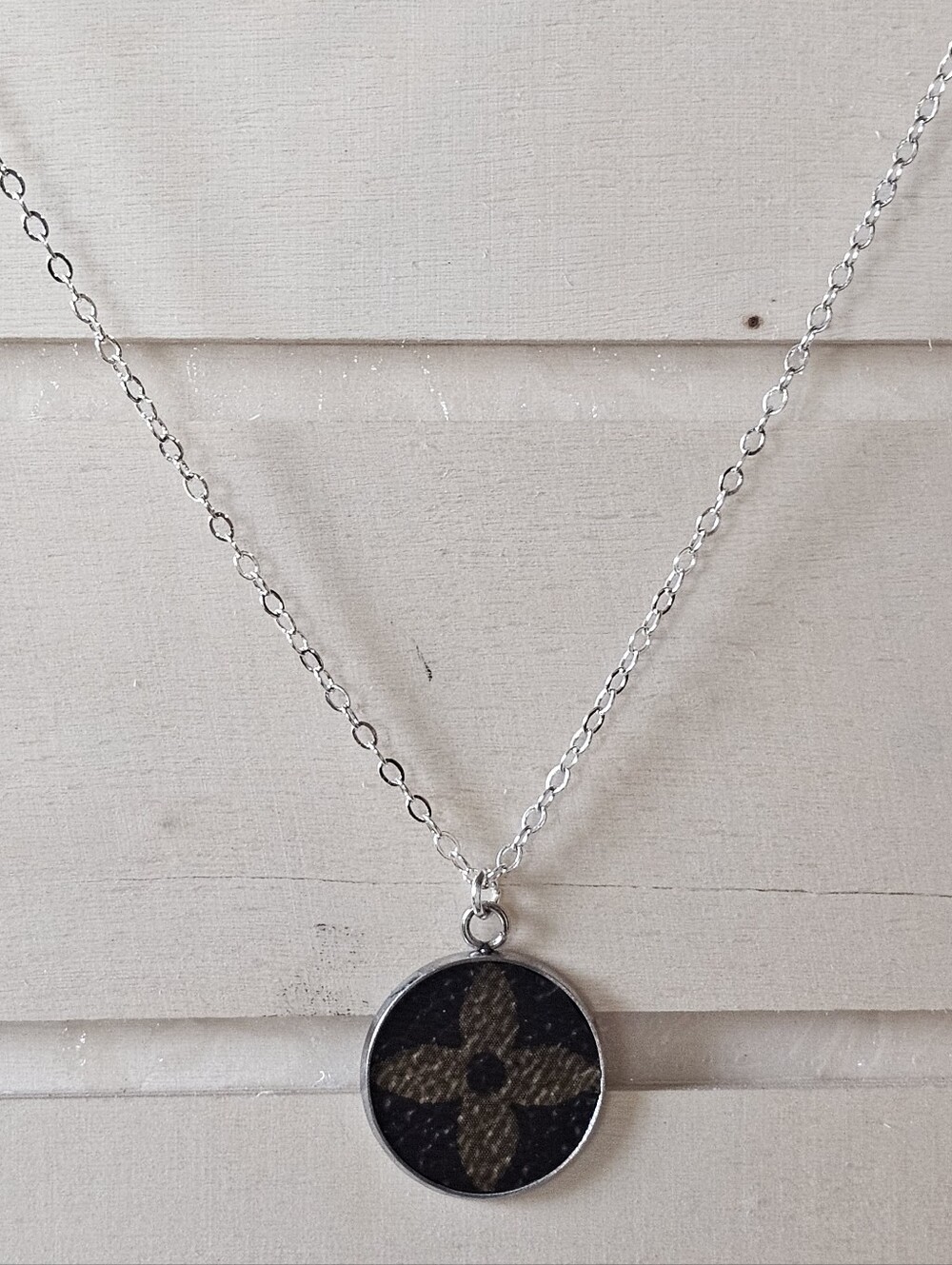 Louis Vuitton Piece In Circle Pendant On Necklace